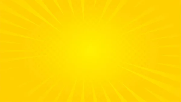 Sunburst Amarelo Meio Tom Ilustração Vetor Design Melhor Para Site — Vetor de Stock