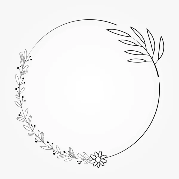 Botanik çerçeve vektör tasarımı