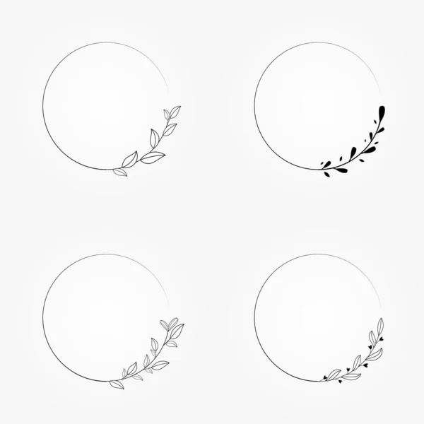 vector floral set design botanical vector