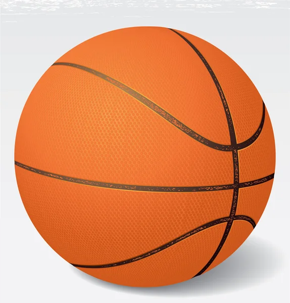 現実的なベクトルのバスケット ボールの図。eps 8 — ストックベクタ