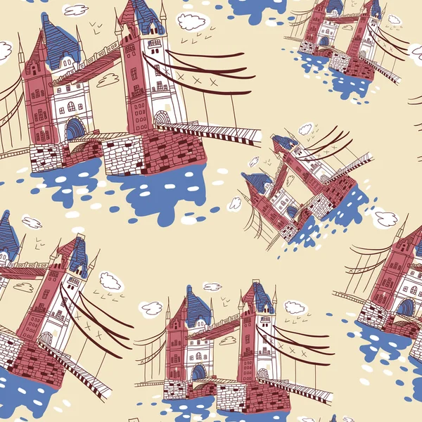 Big Ben y la Cámara del Parlamento, Londres, Reino Unido — Vector de stock