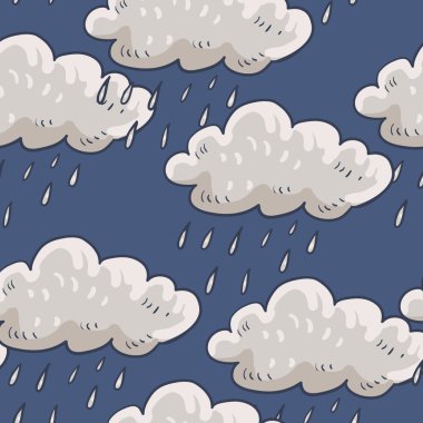 Yağmurlu bulutlar ile sorunsuz süsleme