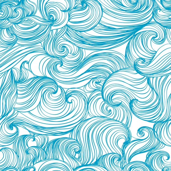 Waves and curls background. — Stock Vector