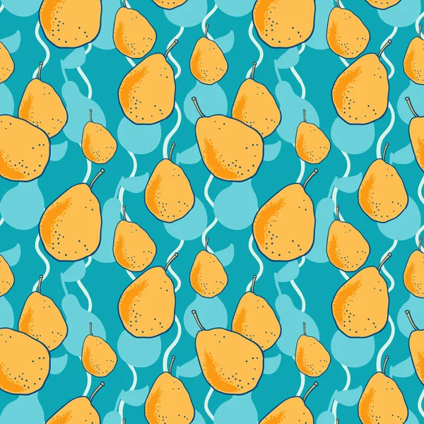 Seamless pattern with pears — Stock Vector