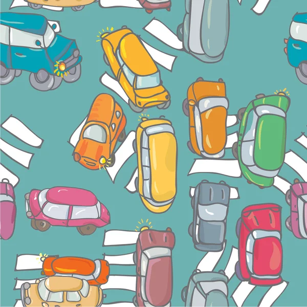 Seamless pattern with cars