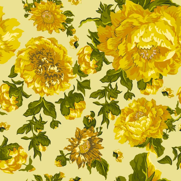 Желтые хризантемы — стоковый вектор
