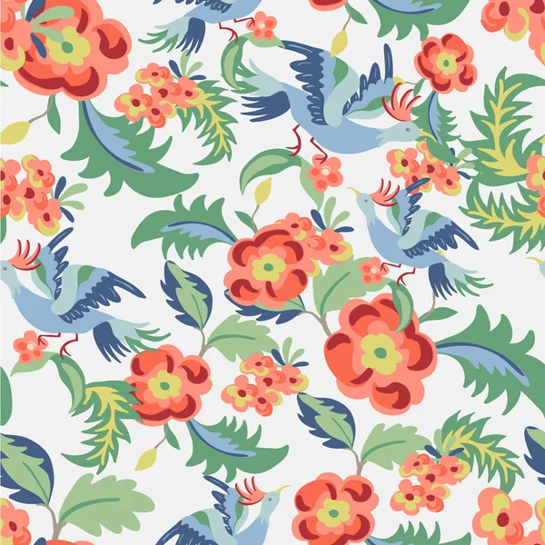 Bloemen naadloos patroon — Stockvector