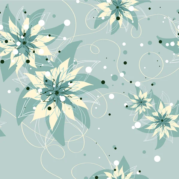 Seamless floral background — Stock Vector