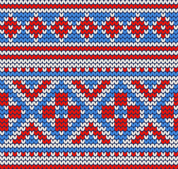 Modèle de tricot sans couture — Image vectorielle