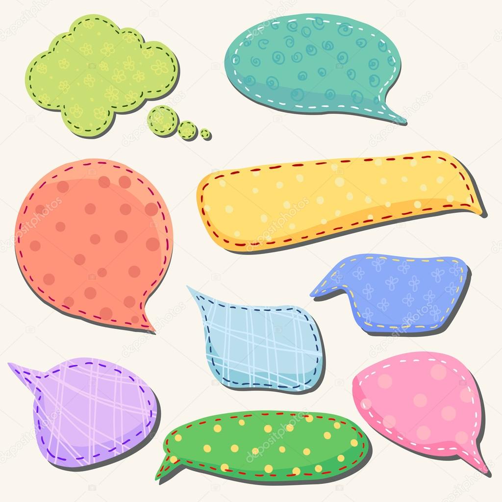 Speech and thought blobs