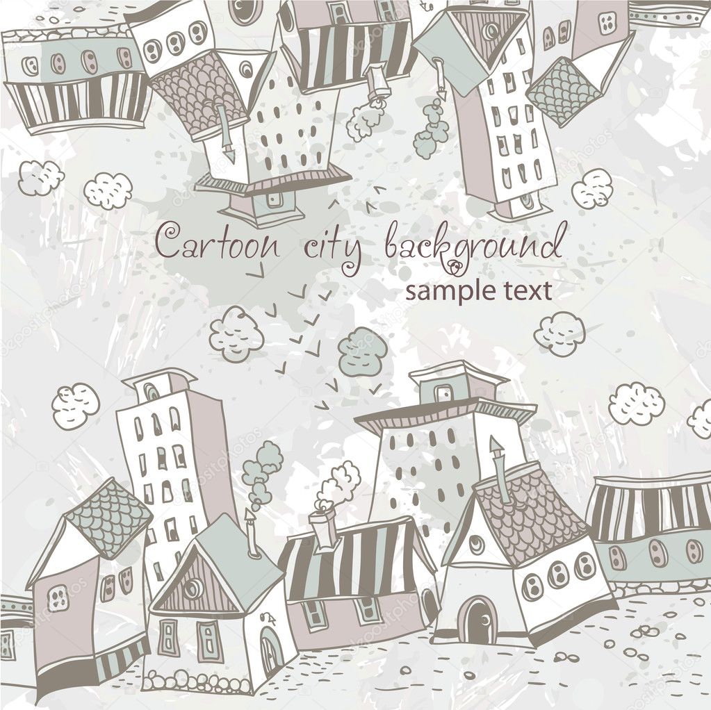Cartoon city background