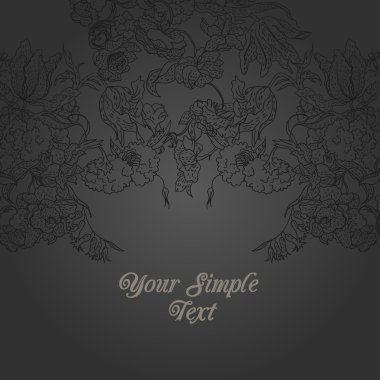 çiçek desenli sorunsuz, vintage tarzı çiçekli sonsuz doku. duvar kağıdı arka plan.