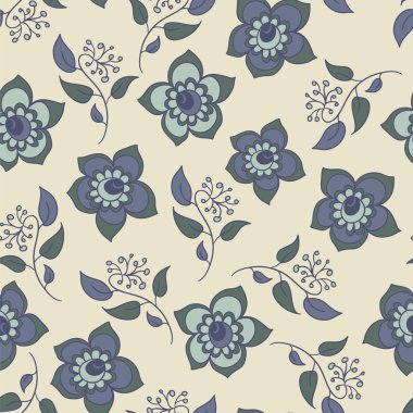 çiçek Dikişsiz desen, doku vintage tarzı çiçekli. duvar kağıdı arka plan.