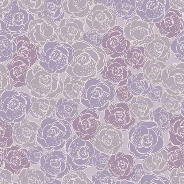 Bezešvá textura s květinami. nekonečné květinový vzor s růží tapety — Stockový vektor
