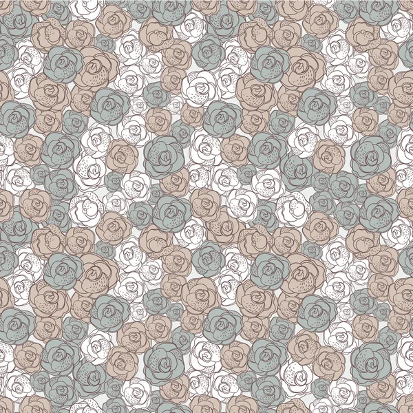 Texture transparente avec des fleurs. Motif floral sans fin avec des roses Fond d'écran — Image vectorielle