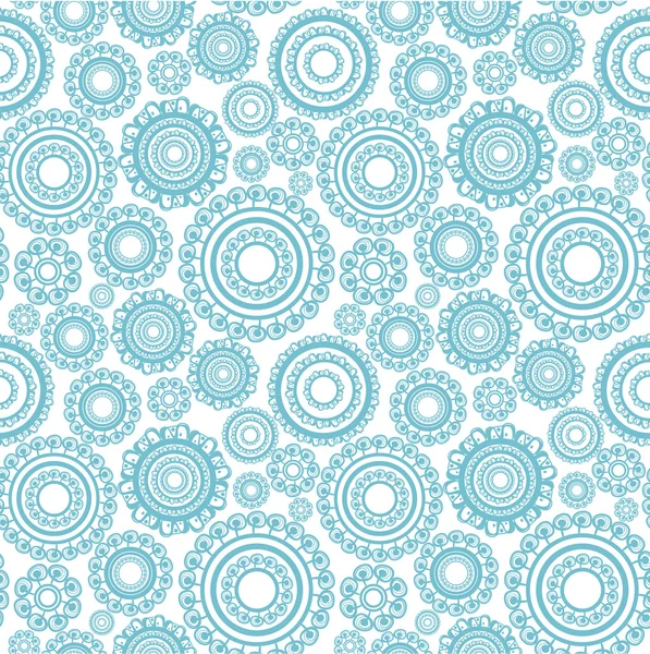 Circle seamless pattern, endless texture with circle. Vector background for textile design. Vector ornament with circle in vintage style. Wallpaper, background. — Stock Vector