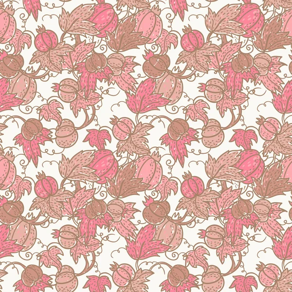 Fondo de flor romántica patrón floral retro sin costuras — Vector de stock