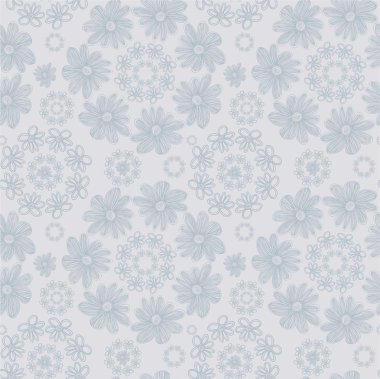 doku soyut çiçekli