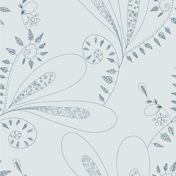 Textura con flores abstractas — Vector de stock