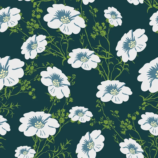 Seamless floral pattern — Stock Vector