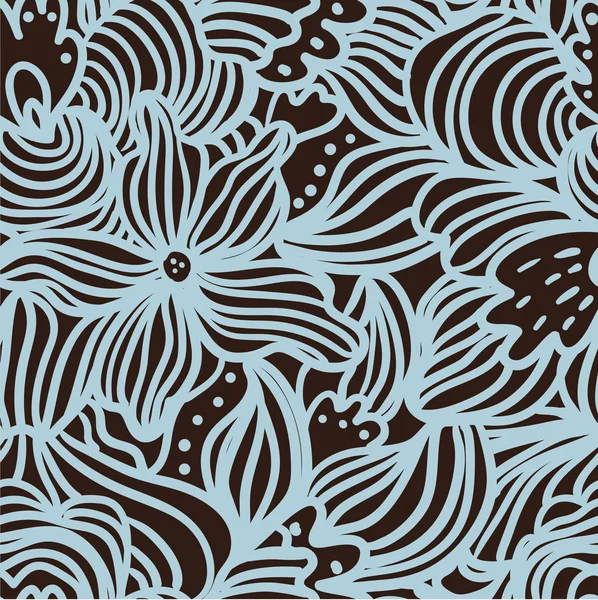 Texture avec des fleurs abstraites — Image vectorielle