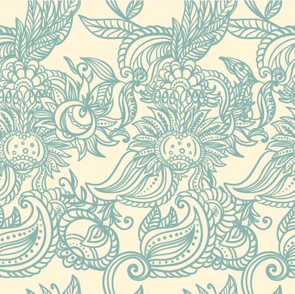 Textura perfecta con flores. Patrón floral sin fin — Archivo Imágenes Vectoriales