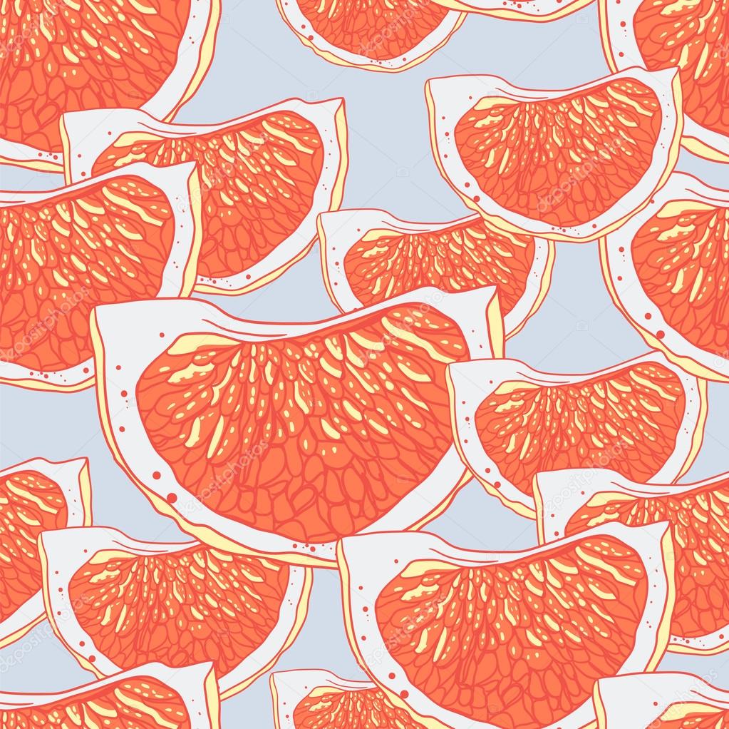 Abstract tropical pattern with oranges