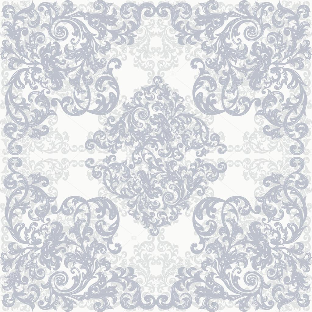 Seamless vintage background, baroque pattern