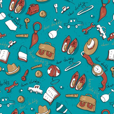 erkek Sevgili baba için dikişsiz vektör desen