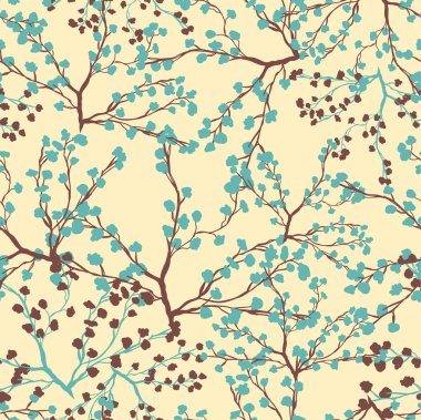 ağaçlar ve dalları ile Seamless Modeli