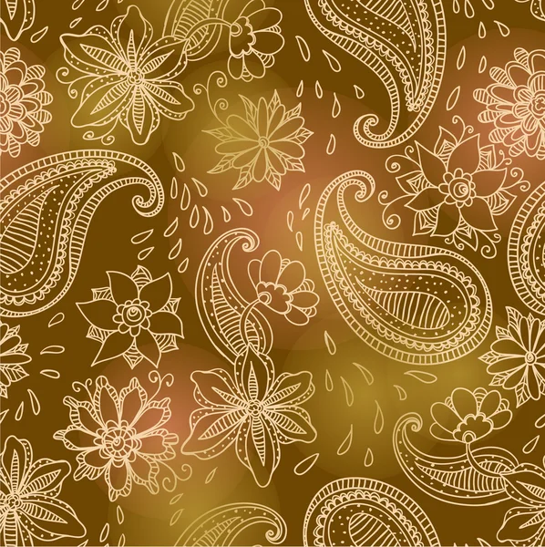 Naadloze paisley patroon — Stockvector