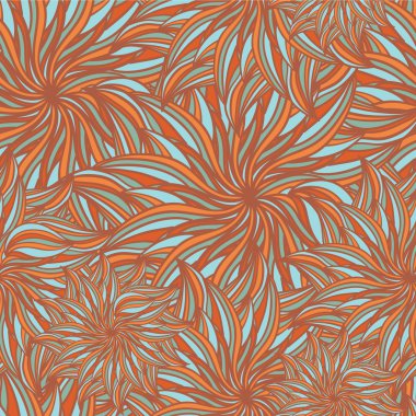 doku soyut çiçek ile daireler sorunsuz doodle