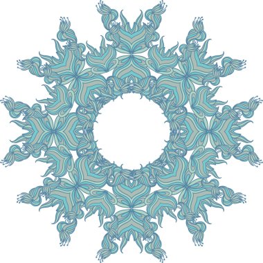 doku soyut çiçekli