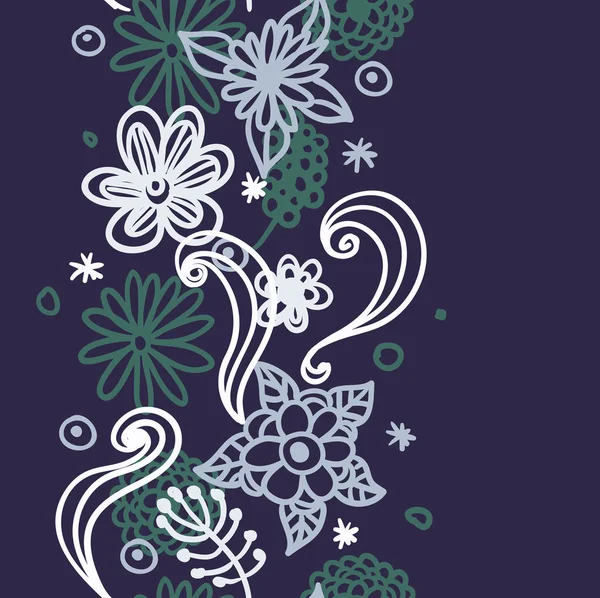 Florales nahtloses Muster, endlose Textur mit Blumen im Vintage-Stil. Tapete, Hintergrund. — Stockvektor