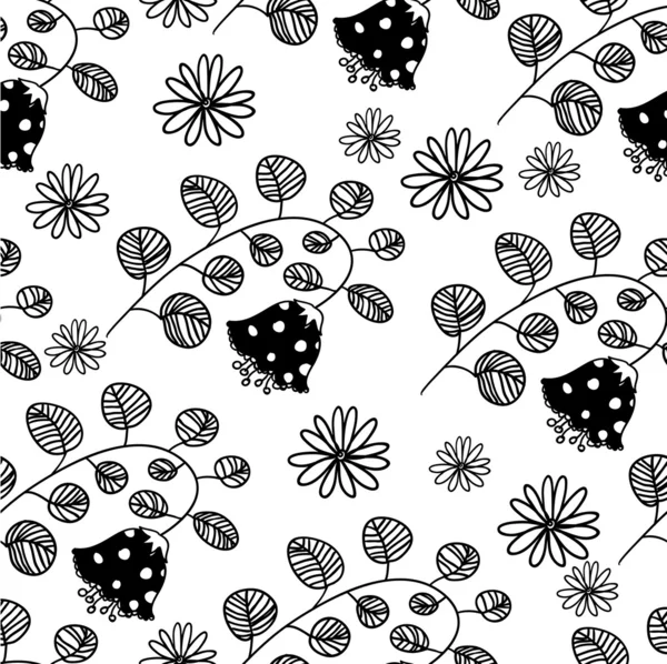 Naadloze textuur met bloemen. eindeloze bloemmotief. achtergrond met bloemen grunge textuur vector achtergrond voor textielontwerp in vintage stijl — Stockvector