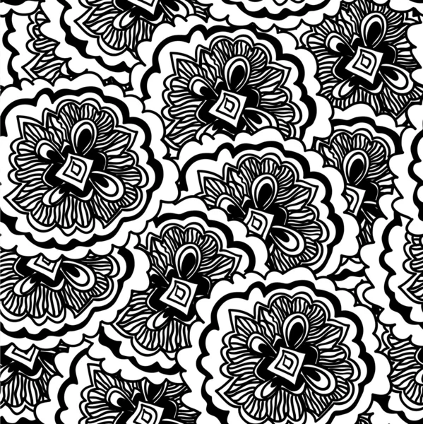 Textura perfecta con flores. Patrón floral sin fin. Fondo con textura grunge de flores Fondo vectorial para diseño textil en estilo vintage — Vector de stock