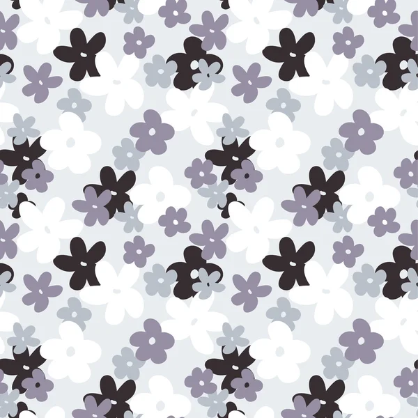 Fondo de flor romántica patrón floral retro sin costuras — Vector de stock