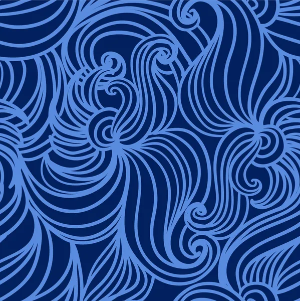 无缝的抽象图案，波浪背景壁纸 — 图库矢量图片