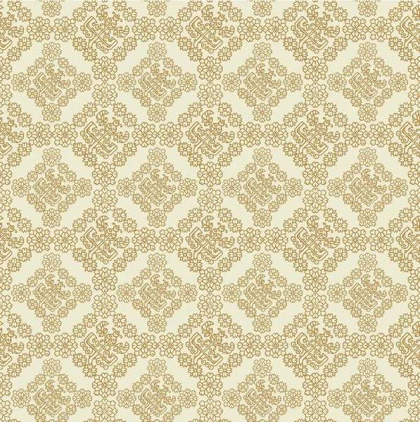 Fondo vintage sin costuras Fondo vectorial para diseño textil. Fondo de pantalla, fondo, patrón barroco — Vector de stock