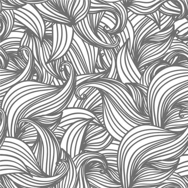 シームレスな抽象的なパターン、波背景壁紙 — ストックベクタ