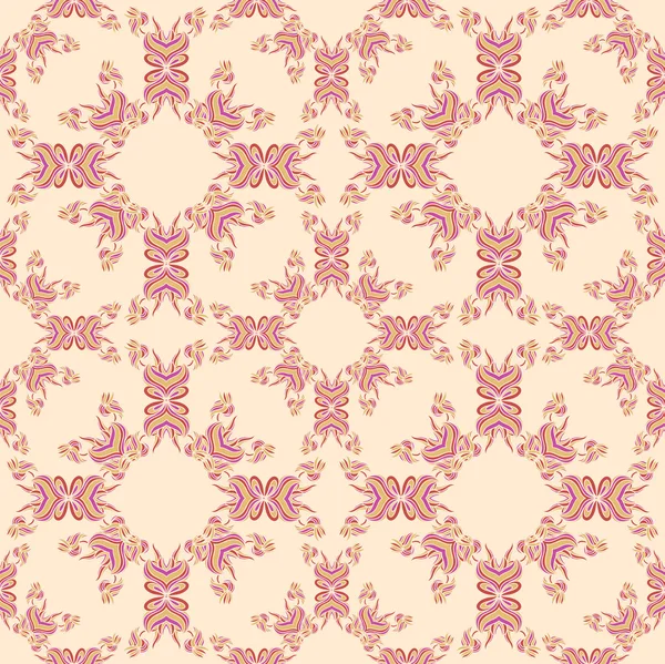 Motif floral vintage sans couture pour fonds d'écran rétro — Image vectorielle
