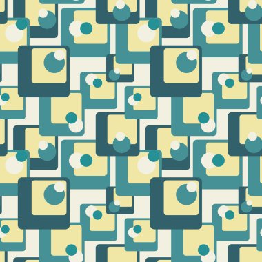 soyut retro geometrik seamless modeli