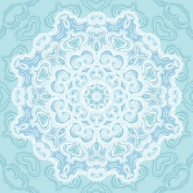 Vintage şablon oryantal daire arka plan