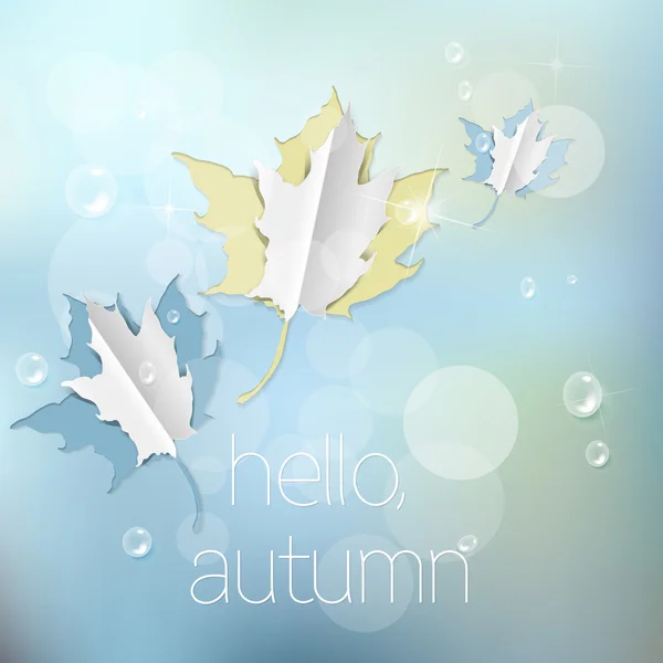 Herbst abstrakte Natur Hintergrund — Stockvektor