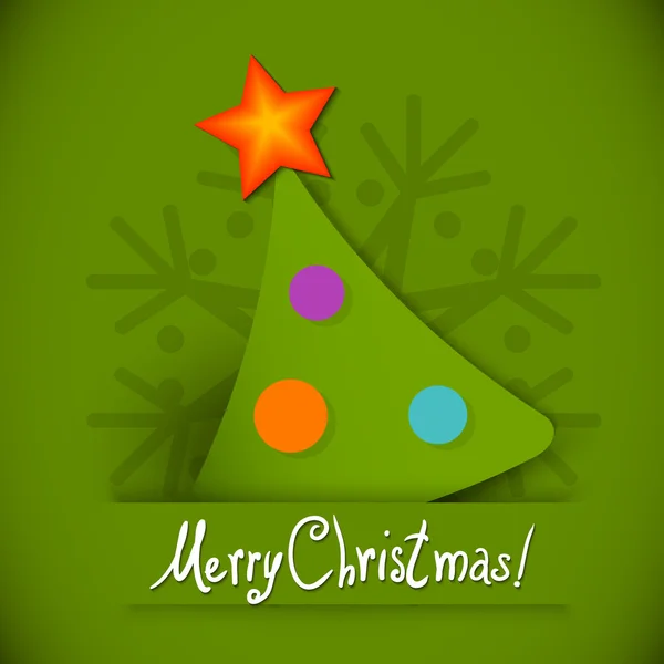 Christmas tree vector background — Stock Vector