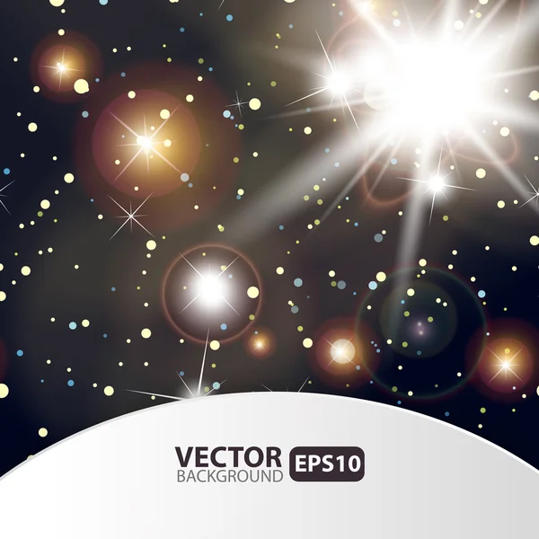 Espaço e estrelas fundo abstrato — Vetor de Stock