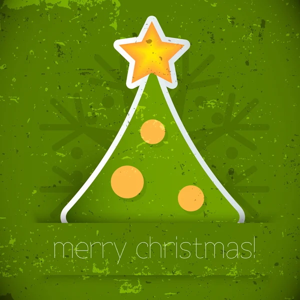 Christmas tree vector background — Stock Vector