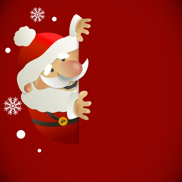 Santa Claus con lugar para tu texto — Vector de stock