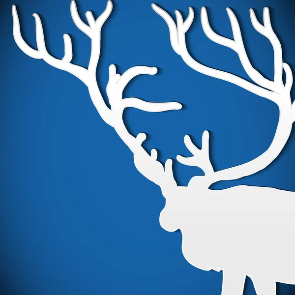 鹿的圣诞节背景 — 图库矢量图片