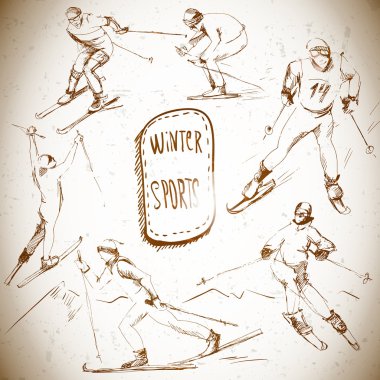 Kış sporları, kayakçı krokisi